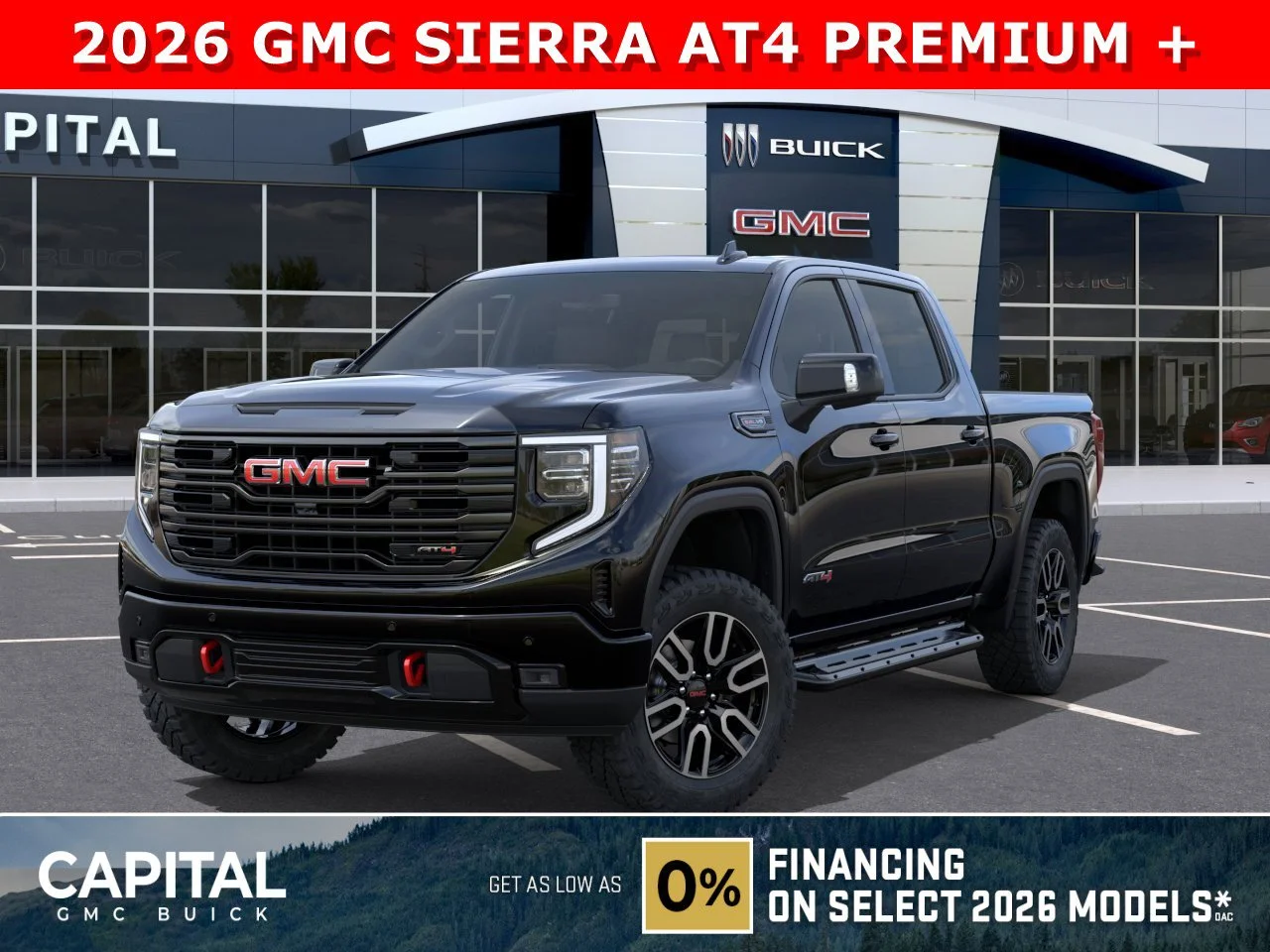 New 2026 ONYX BLACK GMC AT4 image 1
