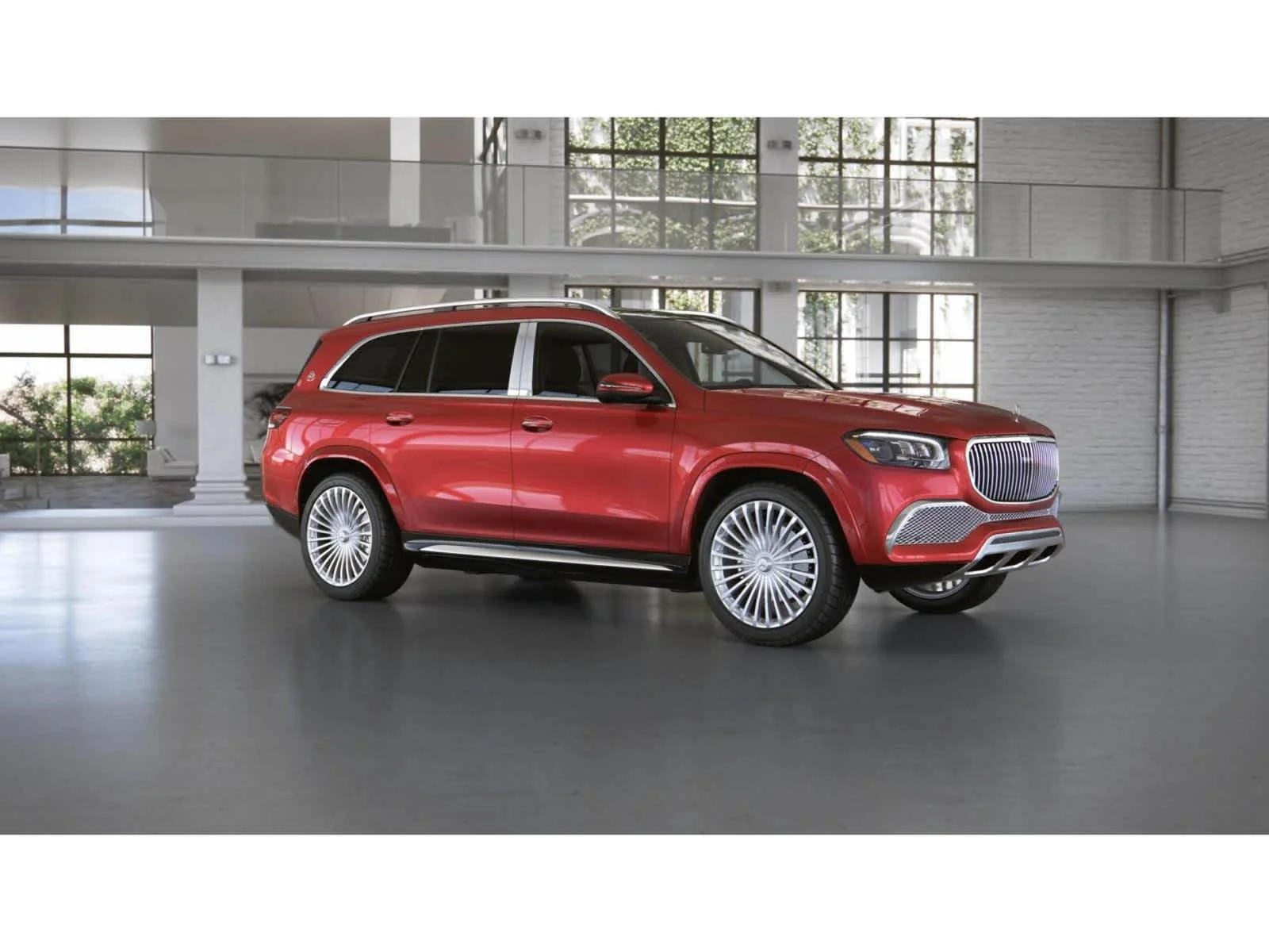 Used 2022 MANUFAKTUR Cardinal Red Metallic Mercedes-Benz Maybach GLS 600 image 12