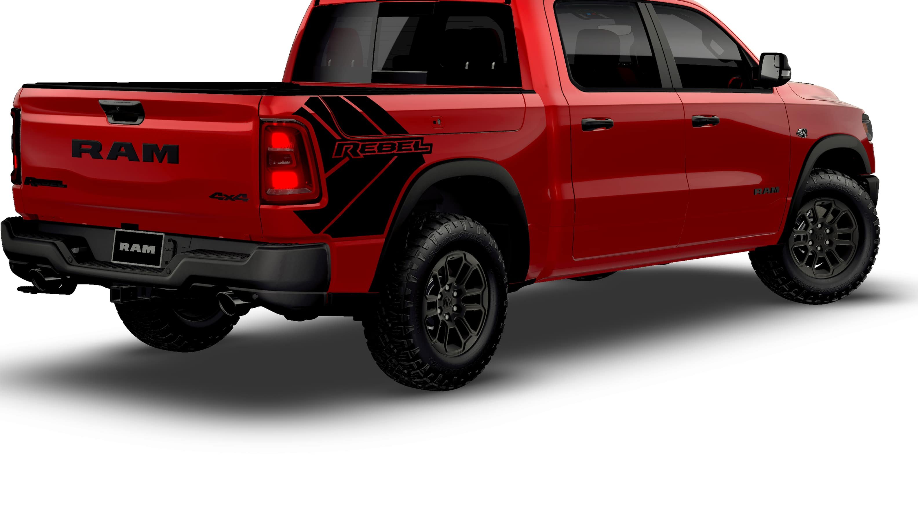 New 2026 Molten Red Pearl-Coat Exterior Paint RAM Rebel image 14