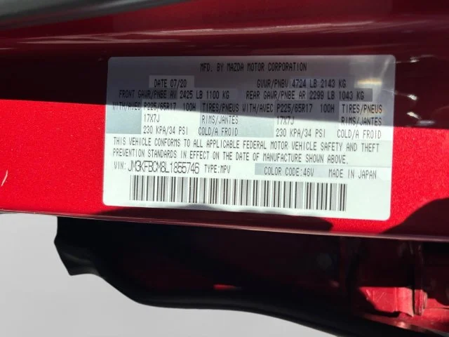Used 2020 Red Crystal Mazda Touring image 25