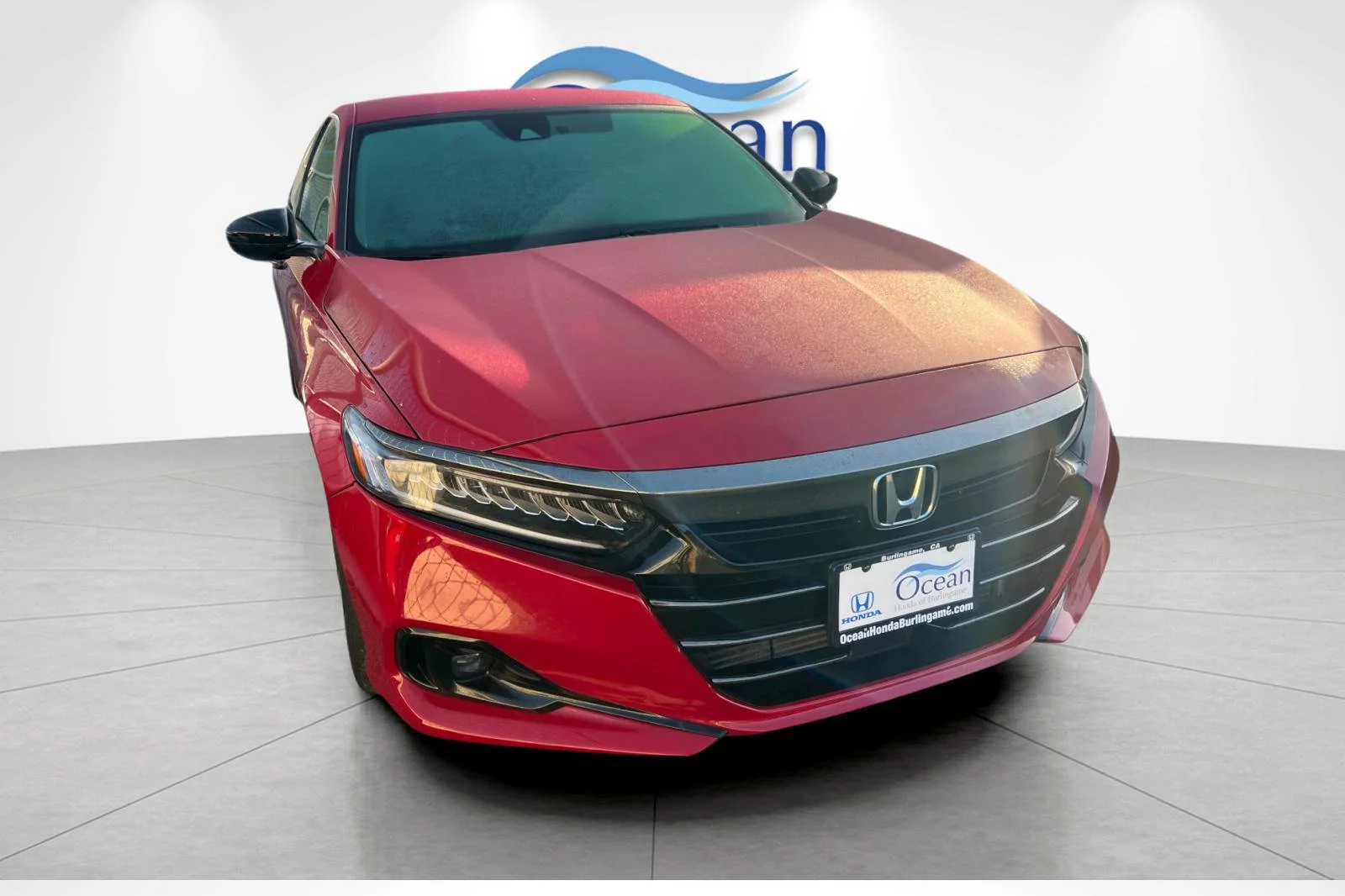 Certified Used 2022 Radiant Red Metallic Honda Sport Special Edition image 2