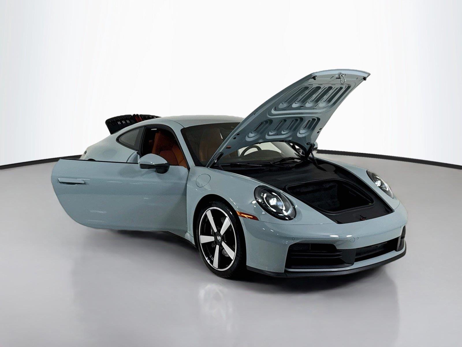 Used 2025 Shade Green Metallic Porsche Carrera | Surround View | Sport Exhaust | BOSE | Classic Wheels image 39