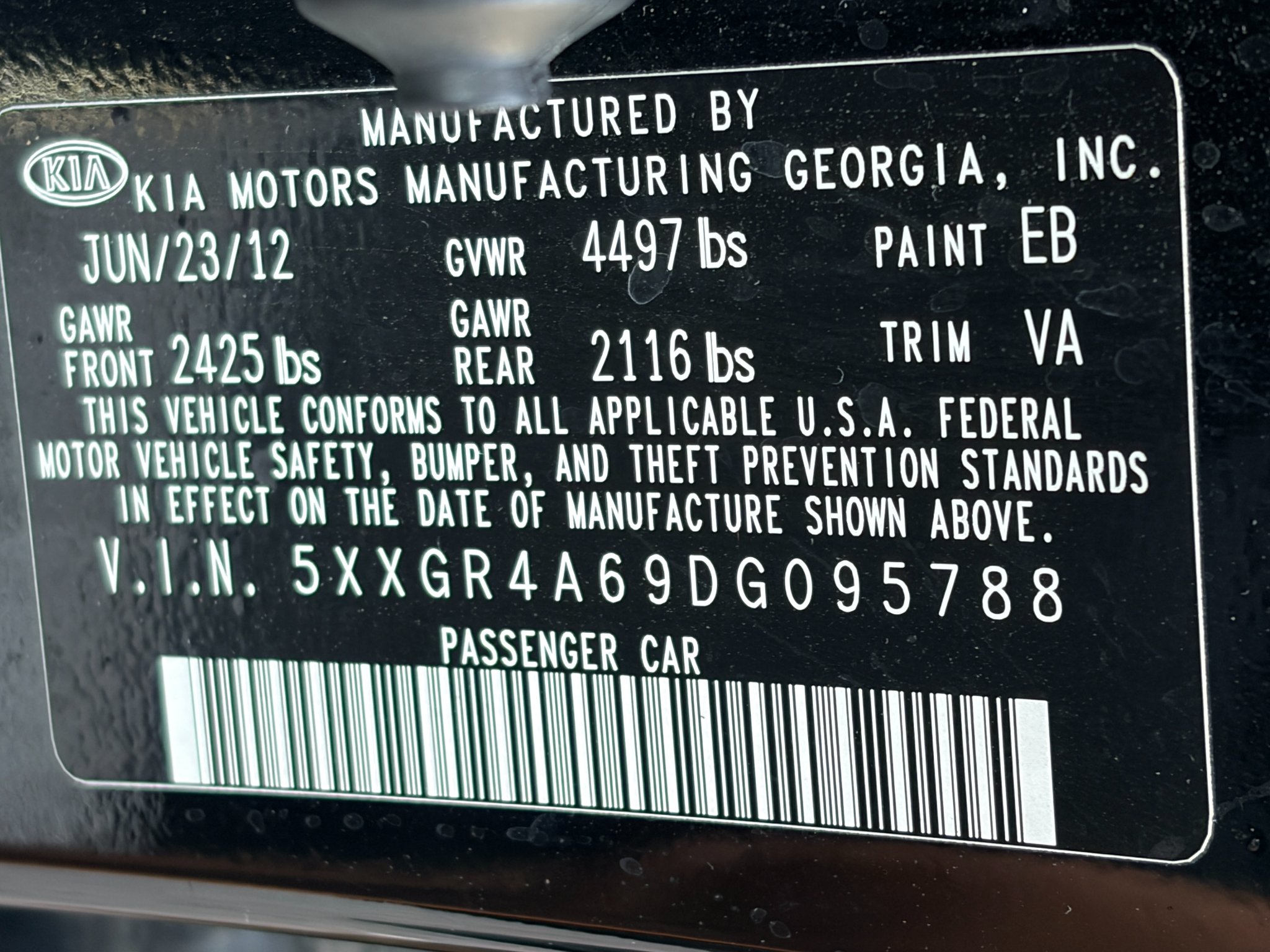 Used 2013 Ebony Black Kia SX w/Limited Pkg image 22