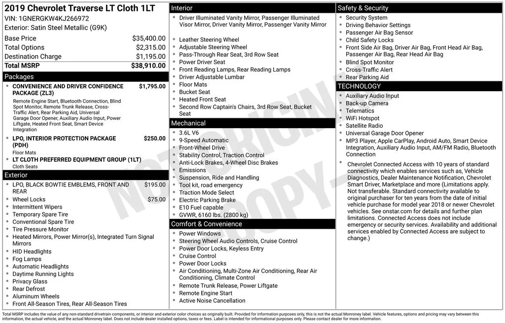 Used 2019 Gray Chevrolet LT image 16