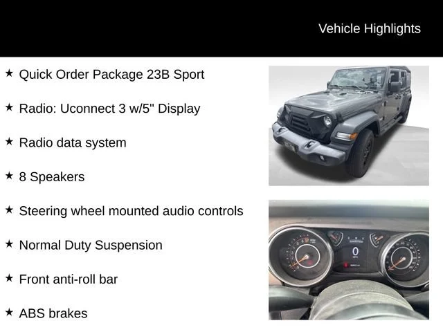 Used 2020 Gray Jeep Sport 4x4 image 7