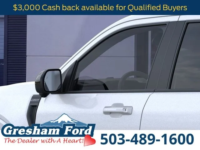 New 2025 Space White Metallic Ford Lariat image 24