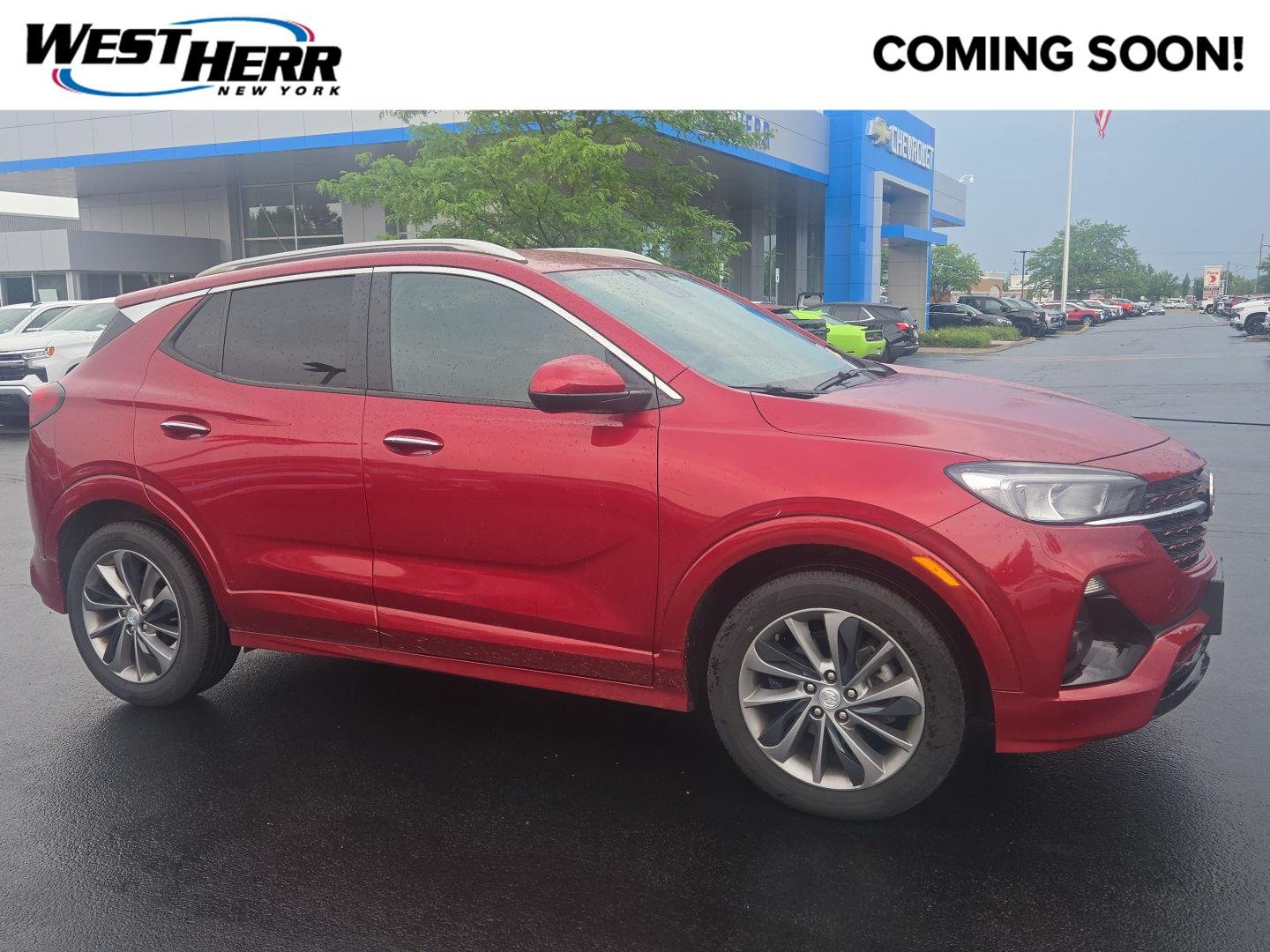 Used 2020 Chili Red Metallic Buick Preferred image 1