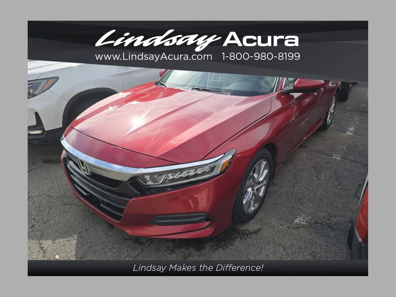 Used 2019 Radiant Red Metallic Honda LX image 1