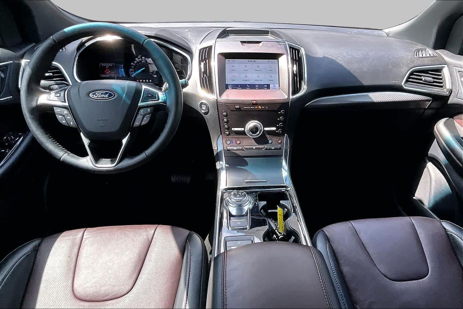Used 2020 Star White Metallic Tri-Coat Ford Titanium image 16