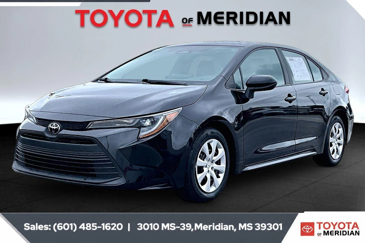 Used 2024 Midnight Black Metallic Toyota LE image 10