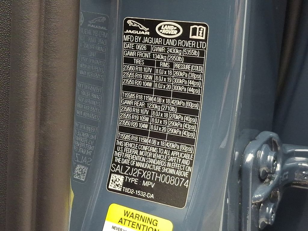 New 2026 Tribeca Blue Metallic Land Rover S image 20