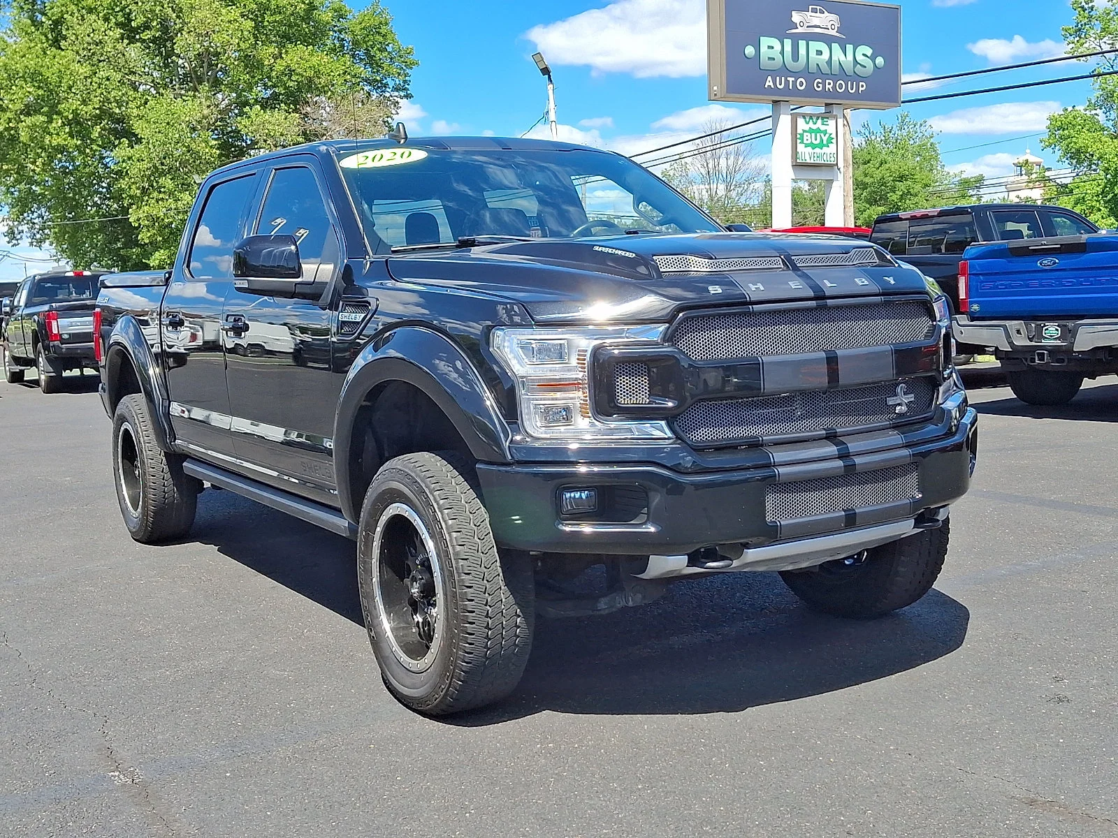 Used 2020 Agate Black Metallic Ford LARIAT image 2