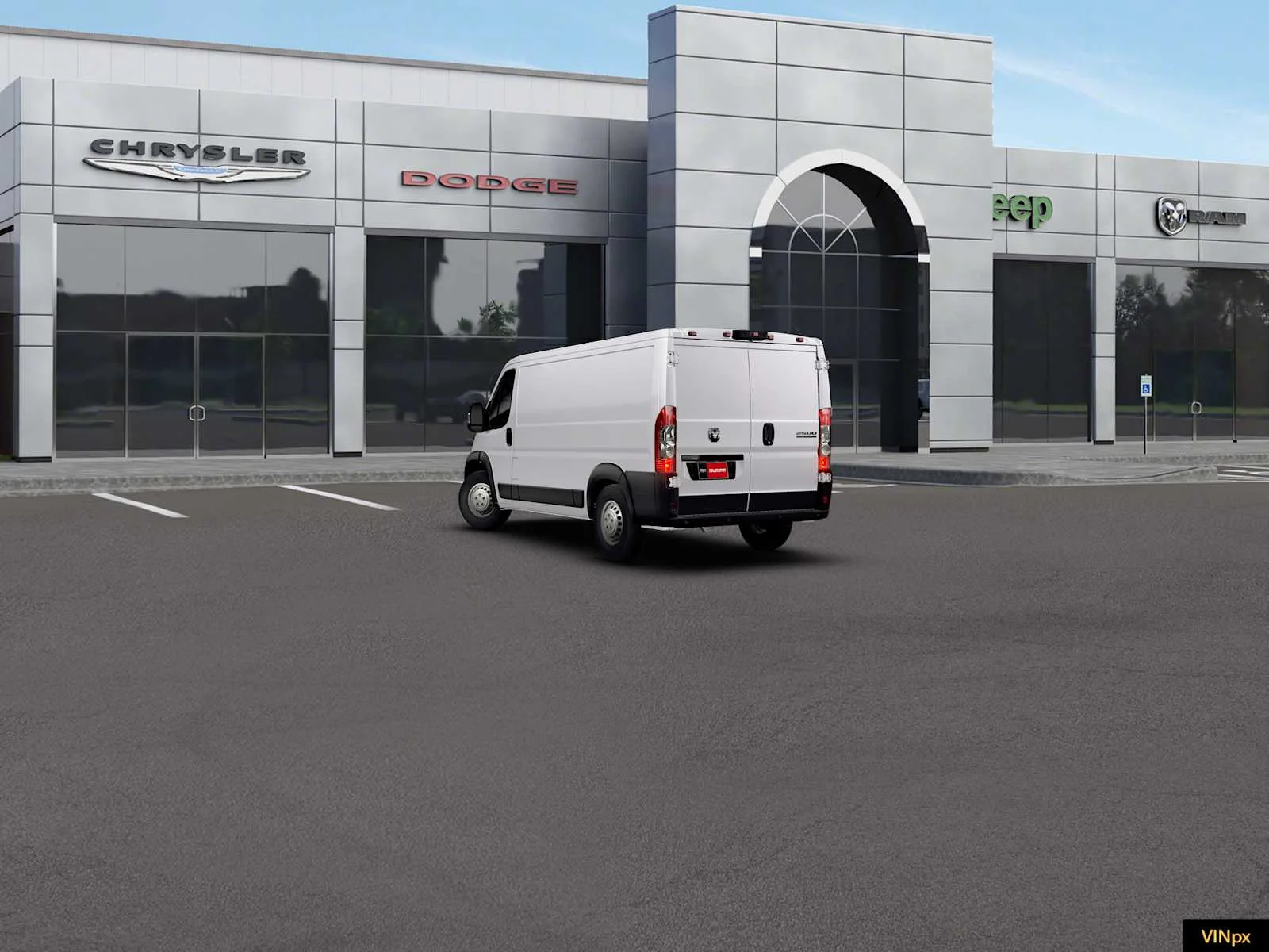 New 2026 Bright White Clear-Coat Exterior Paint RAM Tradesman image 5