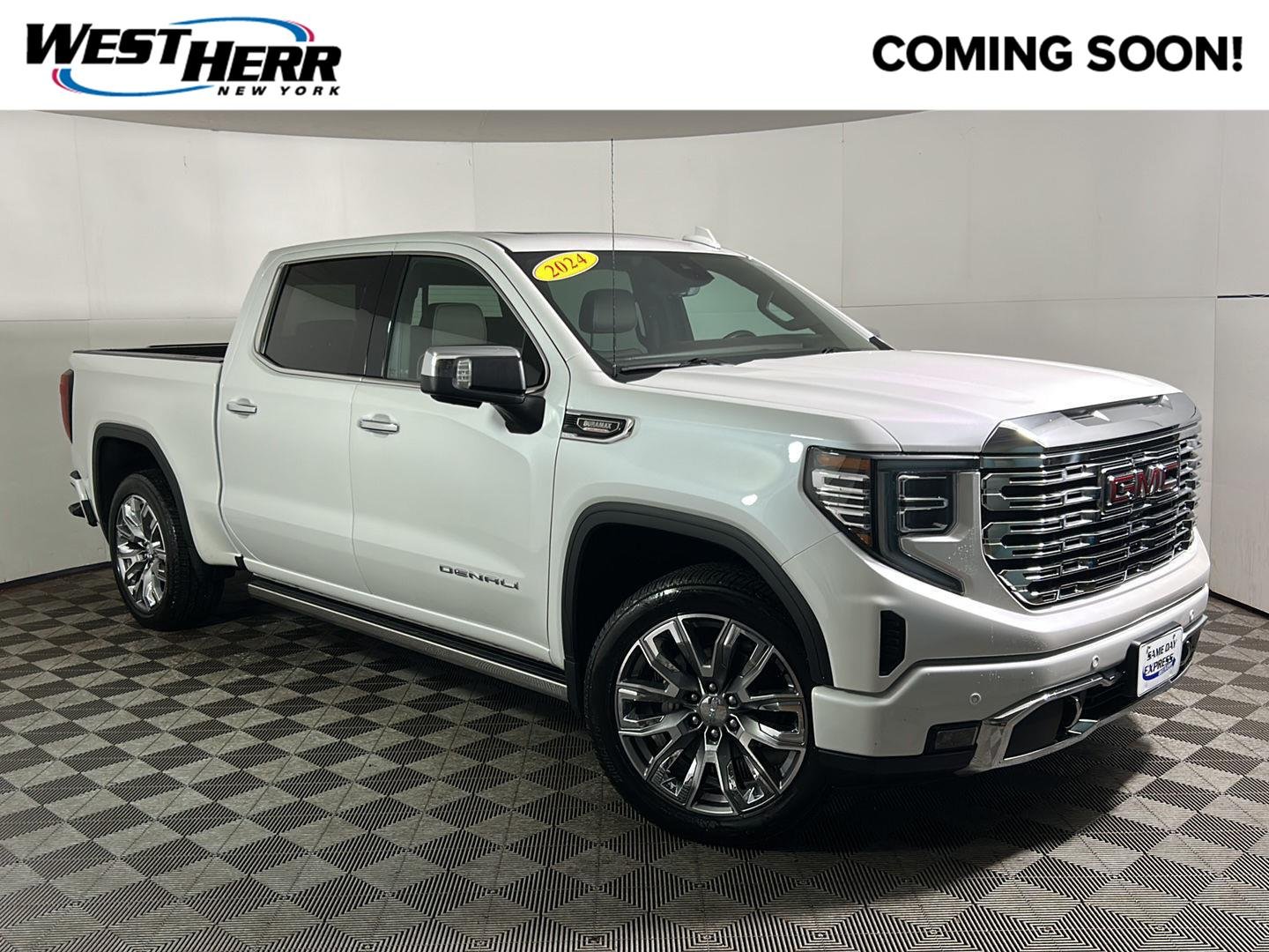 Used 2024 White Frost Tricoat GMC Denali image 1