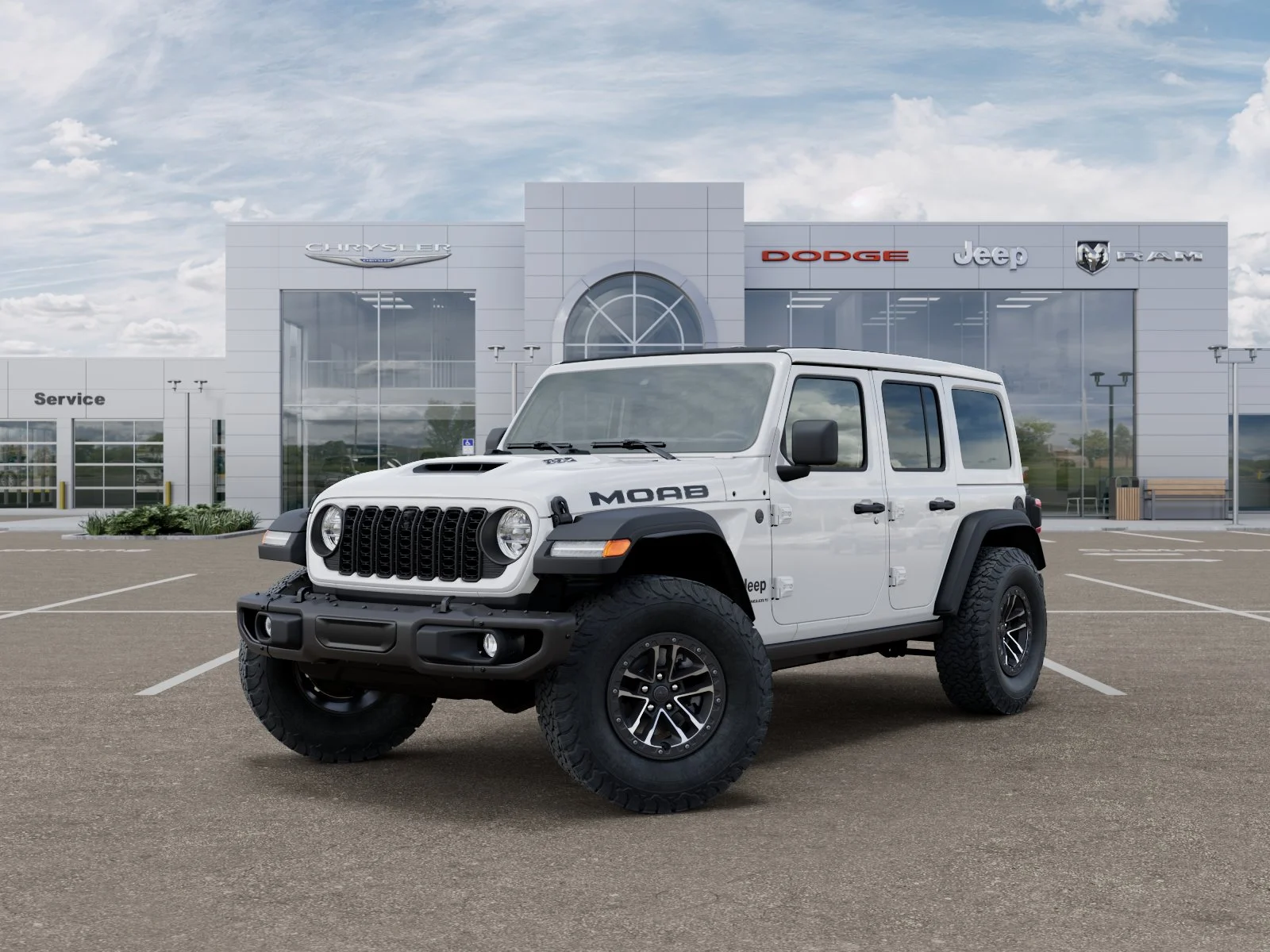 New 2026 Bright White Clear-Coat Exterior Paint Jeep Moab 392 image 28