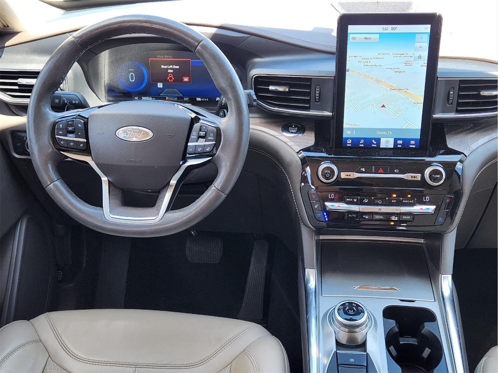 Used 2021 Star White Metallic Tri-Coat Ford Platinum image 26