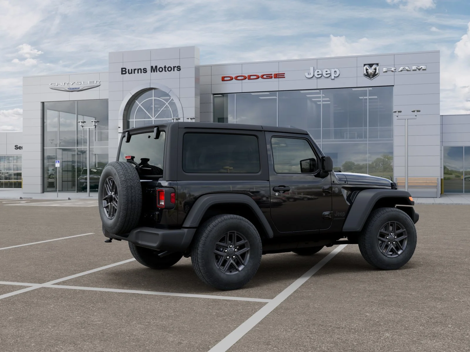 New 2026 Black Clear-Coat Exterior Paint Jeep Sport 2-Door image 4