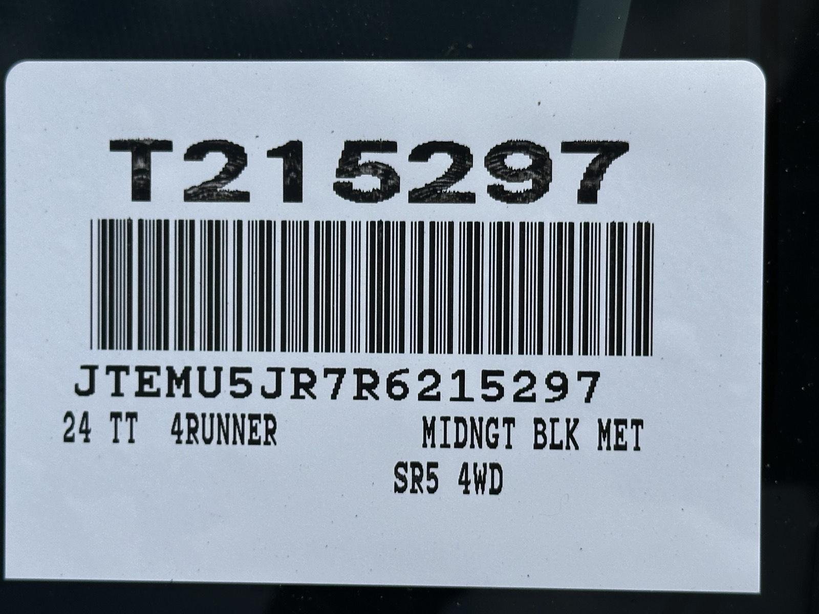 Used 2024 MIDNGT BLK MET TOYOTA TRUCK SR5 image 15