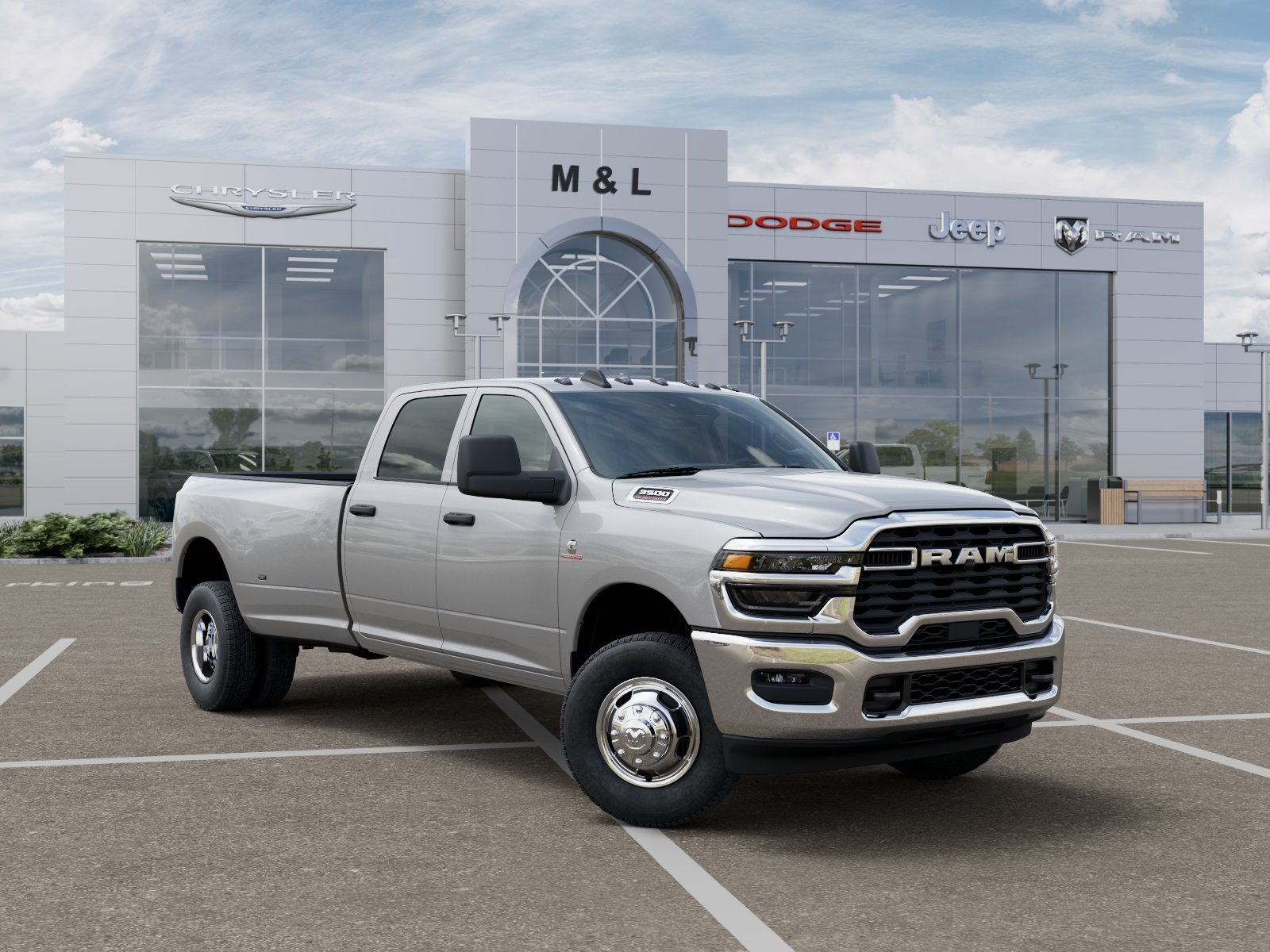 New 2026 Silver-Zynith Exterior Paint RAM Tradesman Crew Cab 4x4 8