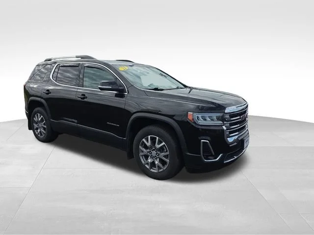 Used 2021 EBONY TWILIGHT METALLIC GMC SLT image 8