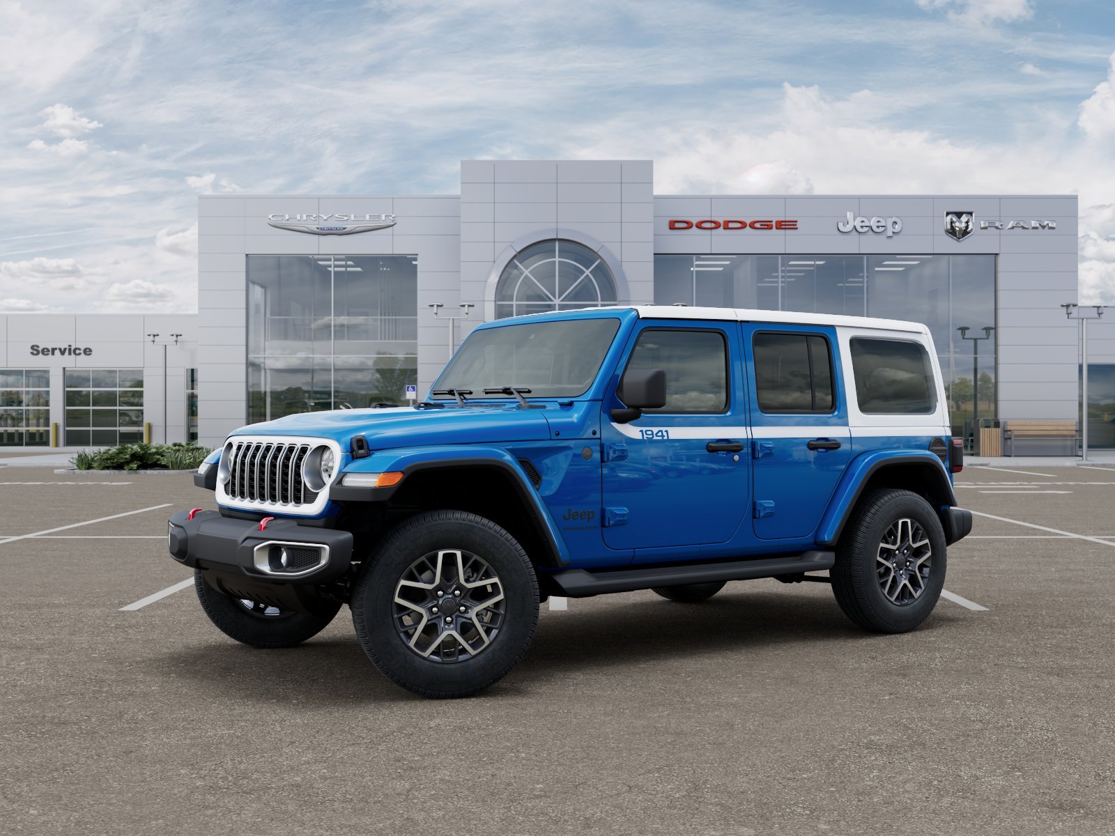 New 2026 Hydro Blue Pearl-Coat Exterior Paint Jeep Sahara image 33