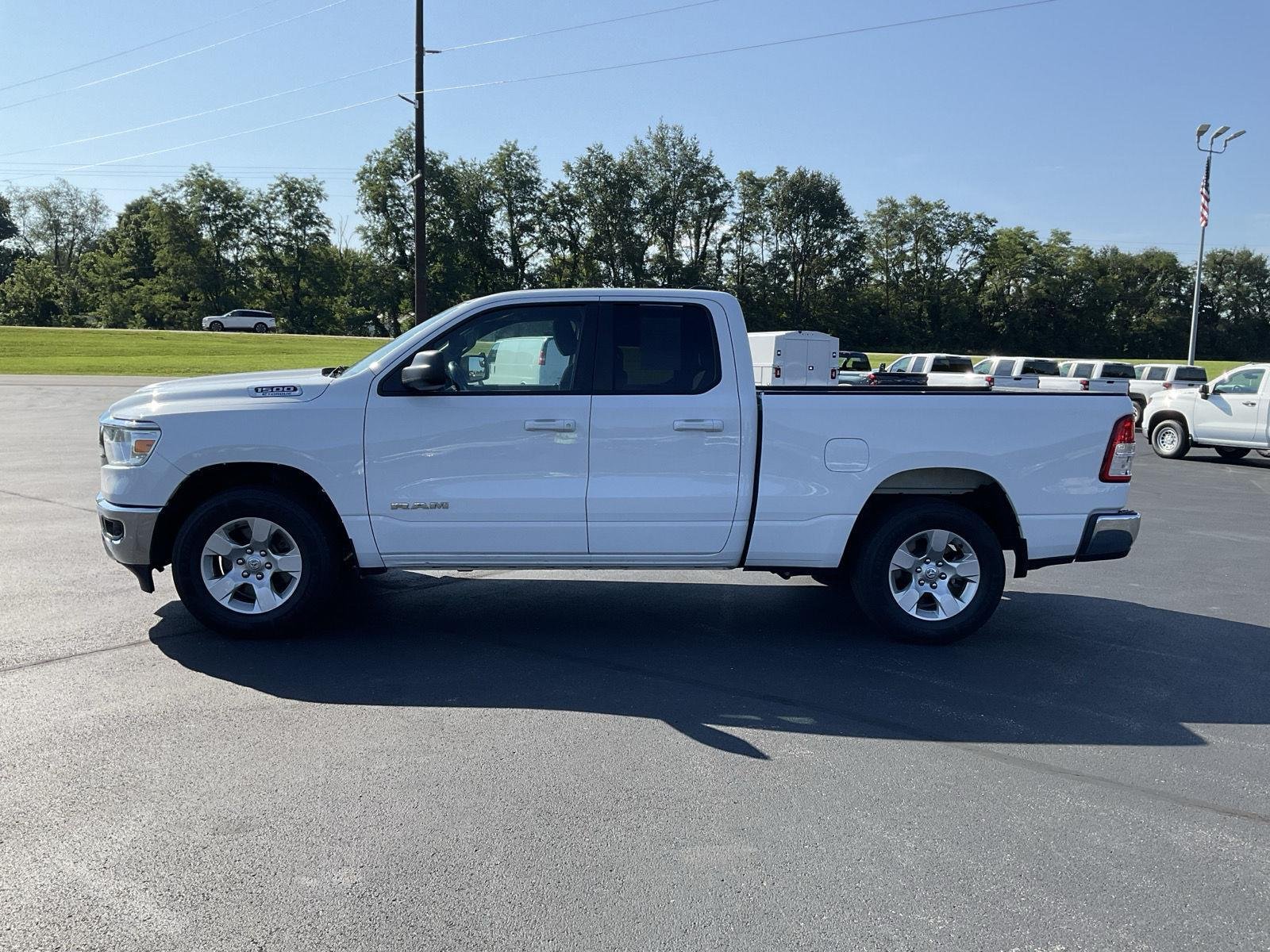 Used 2022 Bright White Clearcoat Ram Lone Star image 4