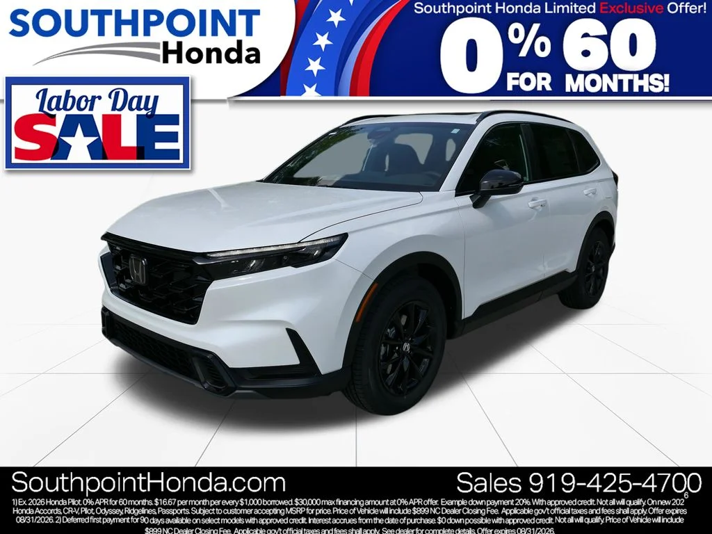 New 2026 Platinum White Pearl Honda Sport image 3