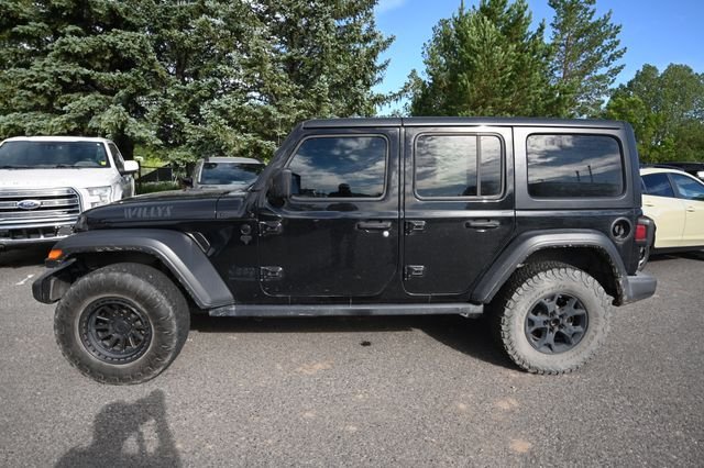 Used 2021 Black Jeep Unlimited Willys image 2