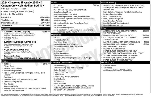 Used 2024 Gray Chevrolet Custom image 7