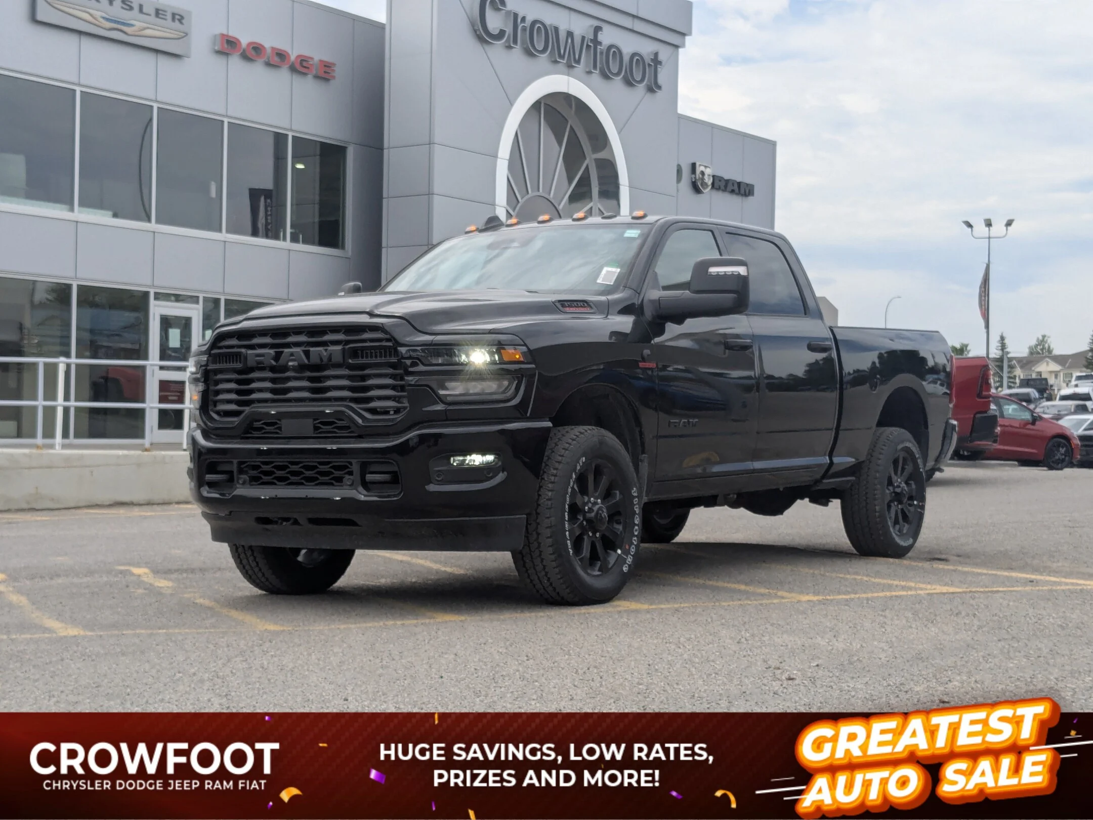 New 2026 Black RAM Big Horn - - Night Edition - Level 2 Plus Grp - 5th Wheel/Gooseneck Prep - NAV & More! image 1