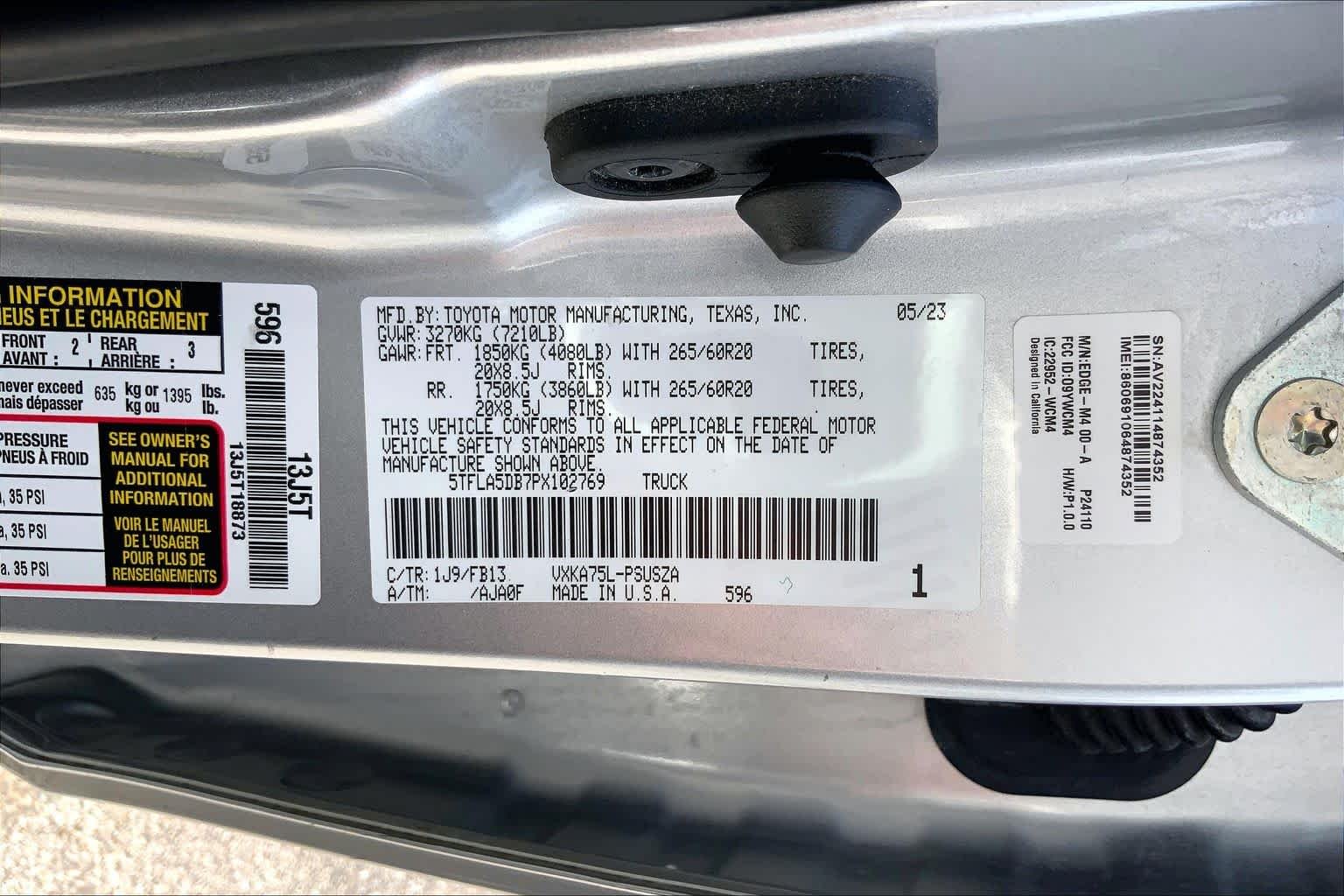 Used 2023 Celestial Silver Metallic Toyota SR5 image 36