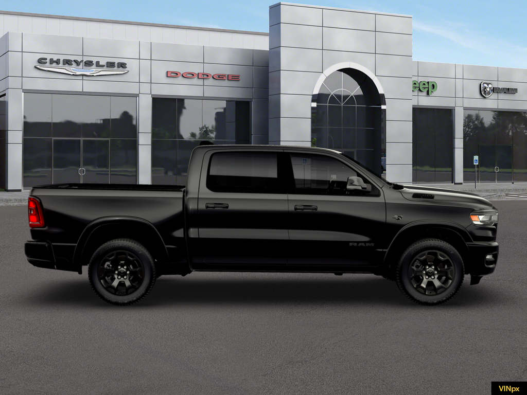 New 2026 Diamond Black Crystal Pearl-Coat Exterior Paint RAM Big Horn/Lone Star image 8