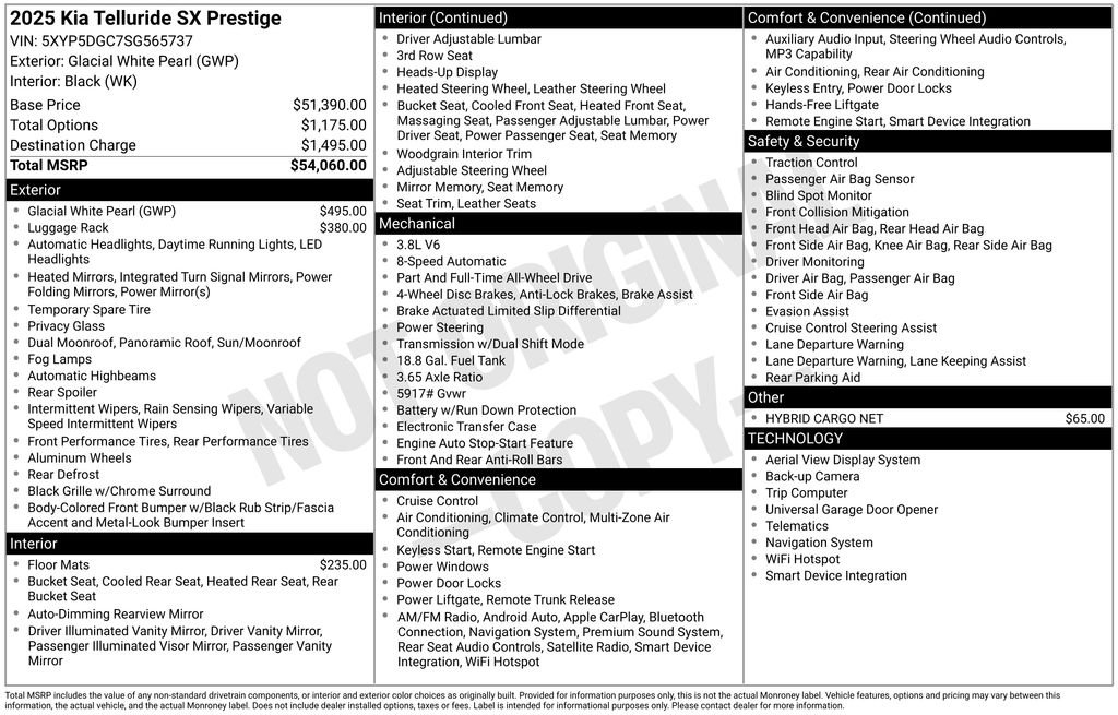 Used 2025 White Kia SX-Prestige image 35
