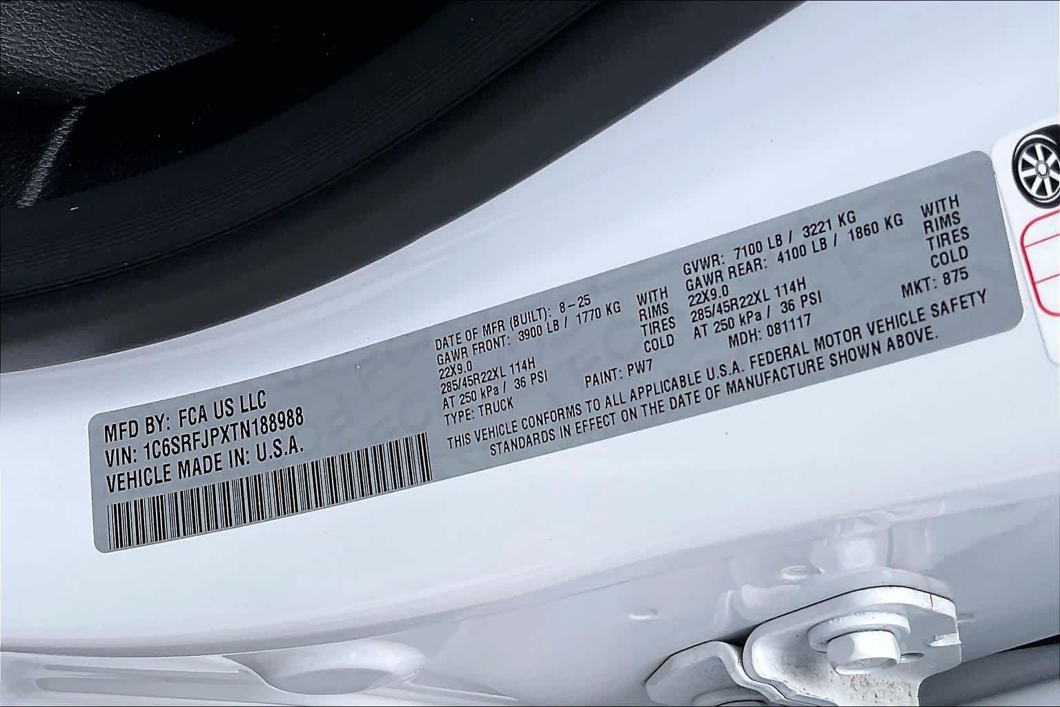 New 2026 Bright White Clear-Coat Exterior Paint RAM Laramie image 20