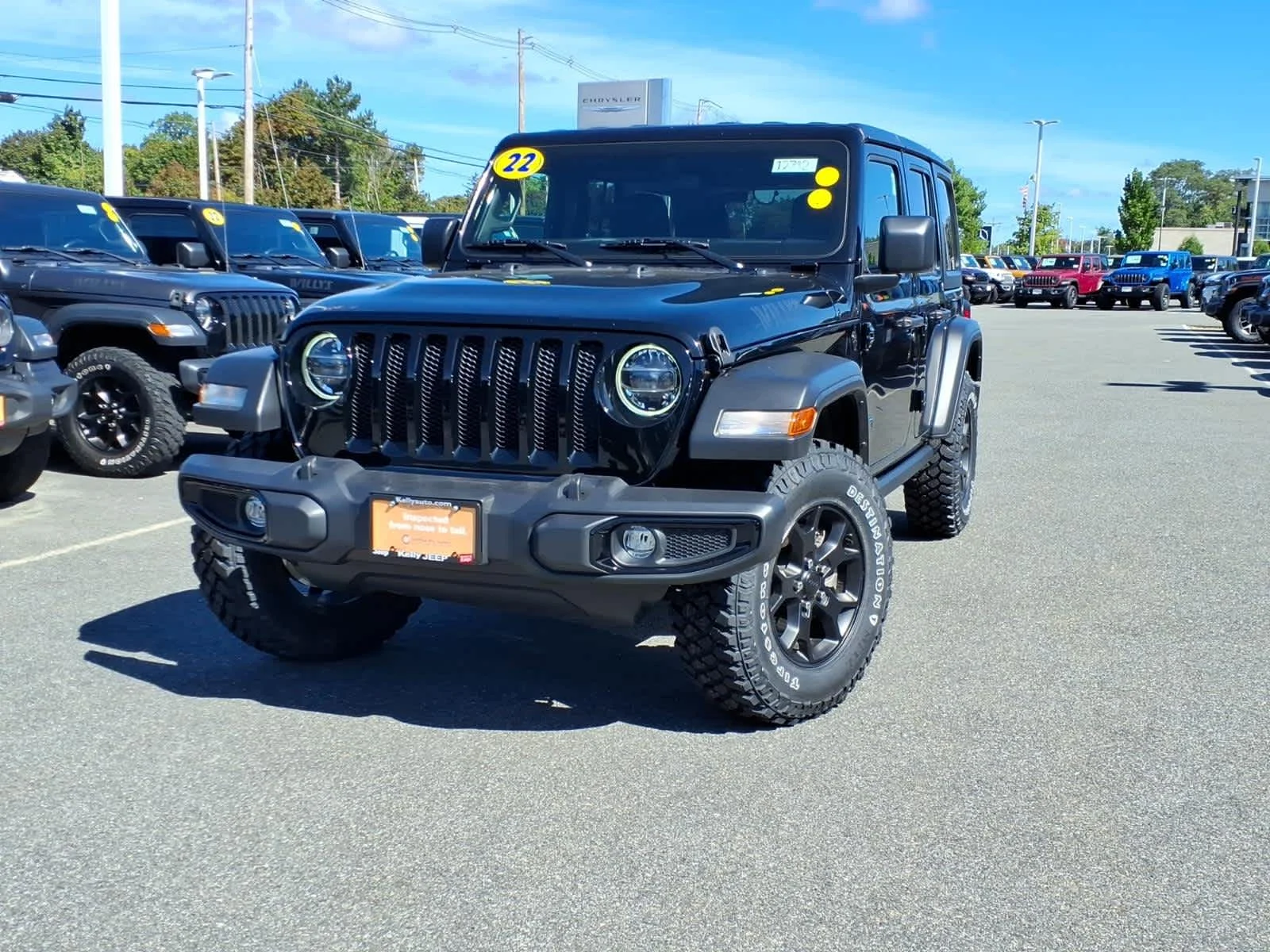 Certified Used 2022 Black Clearcoat Jeep Unlimited Willys image 2