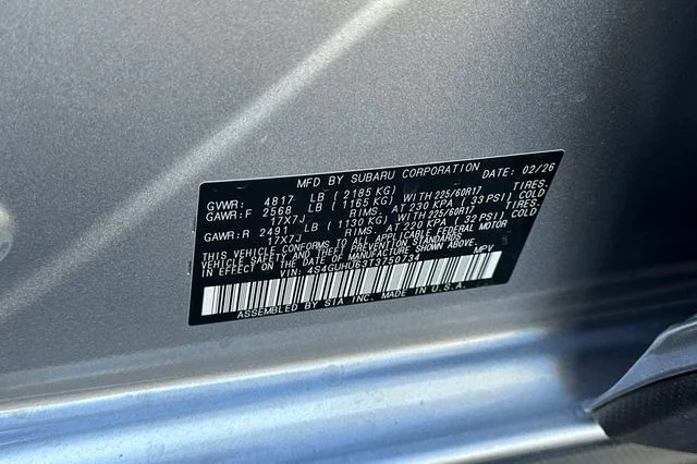 New 2026 ICE SILVER METALLIC Subaru Wilderness image 22