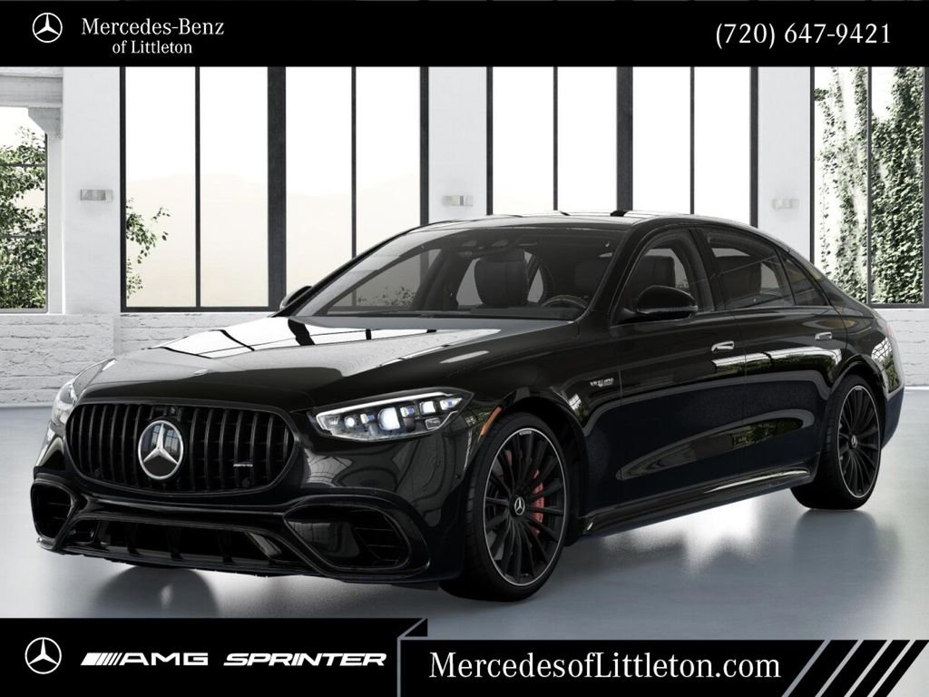 New 2026 Obsidian Black Metallic Mercedes-Benz S 63 E AMG® image 1