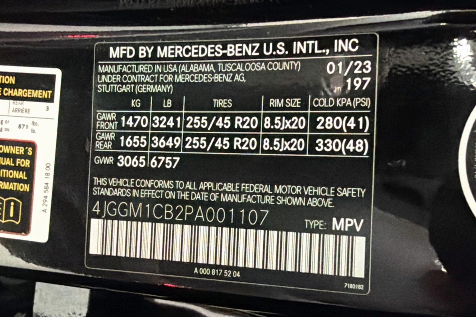 Certified Used 2023 Obsidian Black Metallic Mercedes-Benz EQE 350 image 24