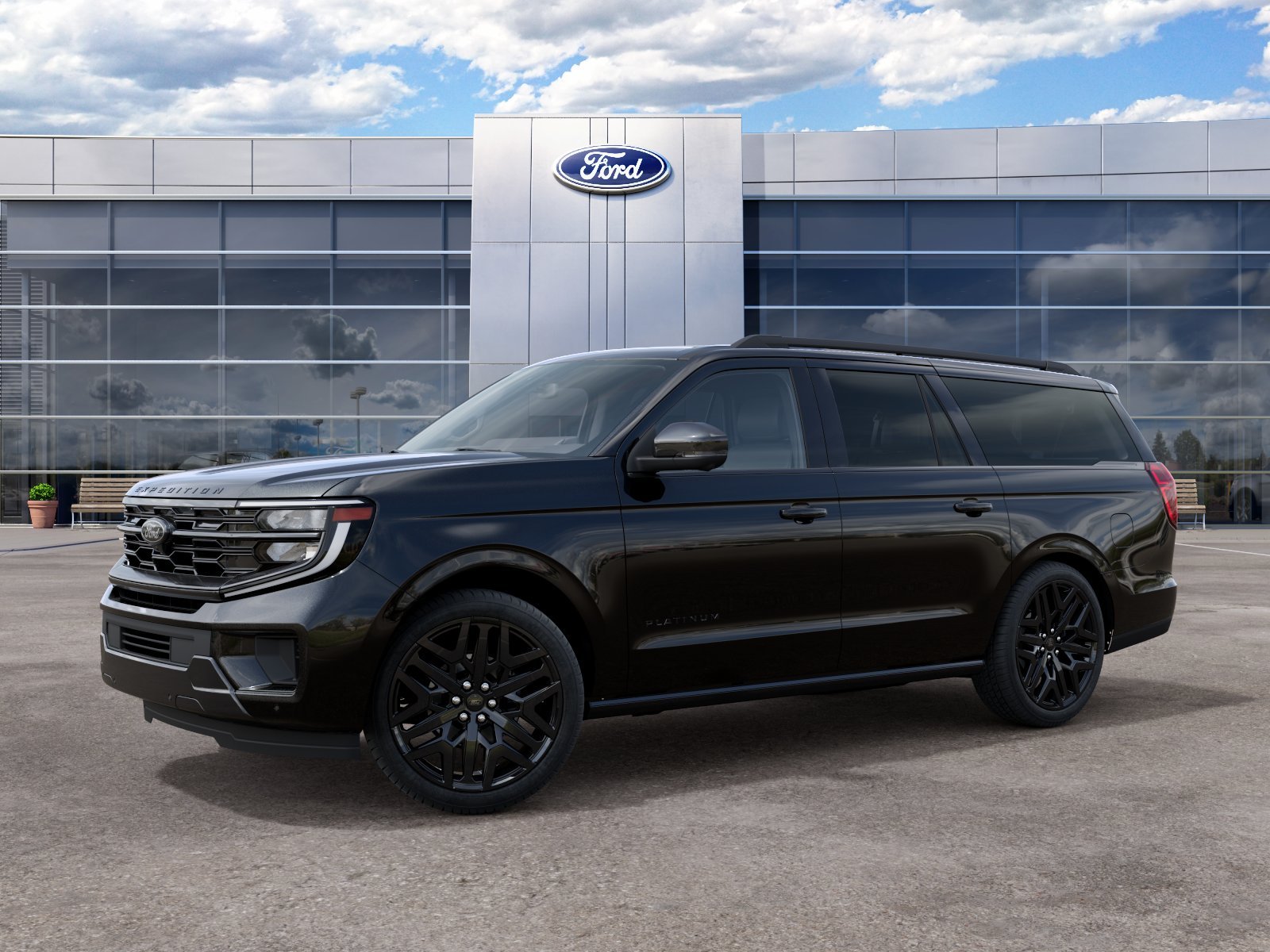 New 2027 Agate Black Metallic Ford Platinum image 2
