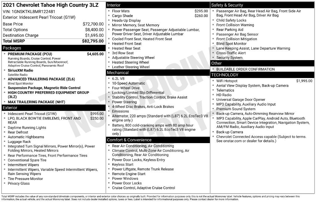 Used 2021 Beige Chevrolet High Country image 27