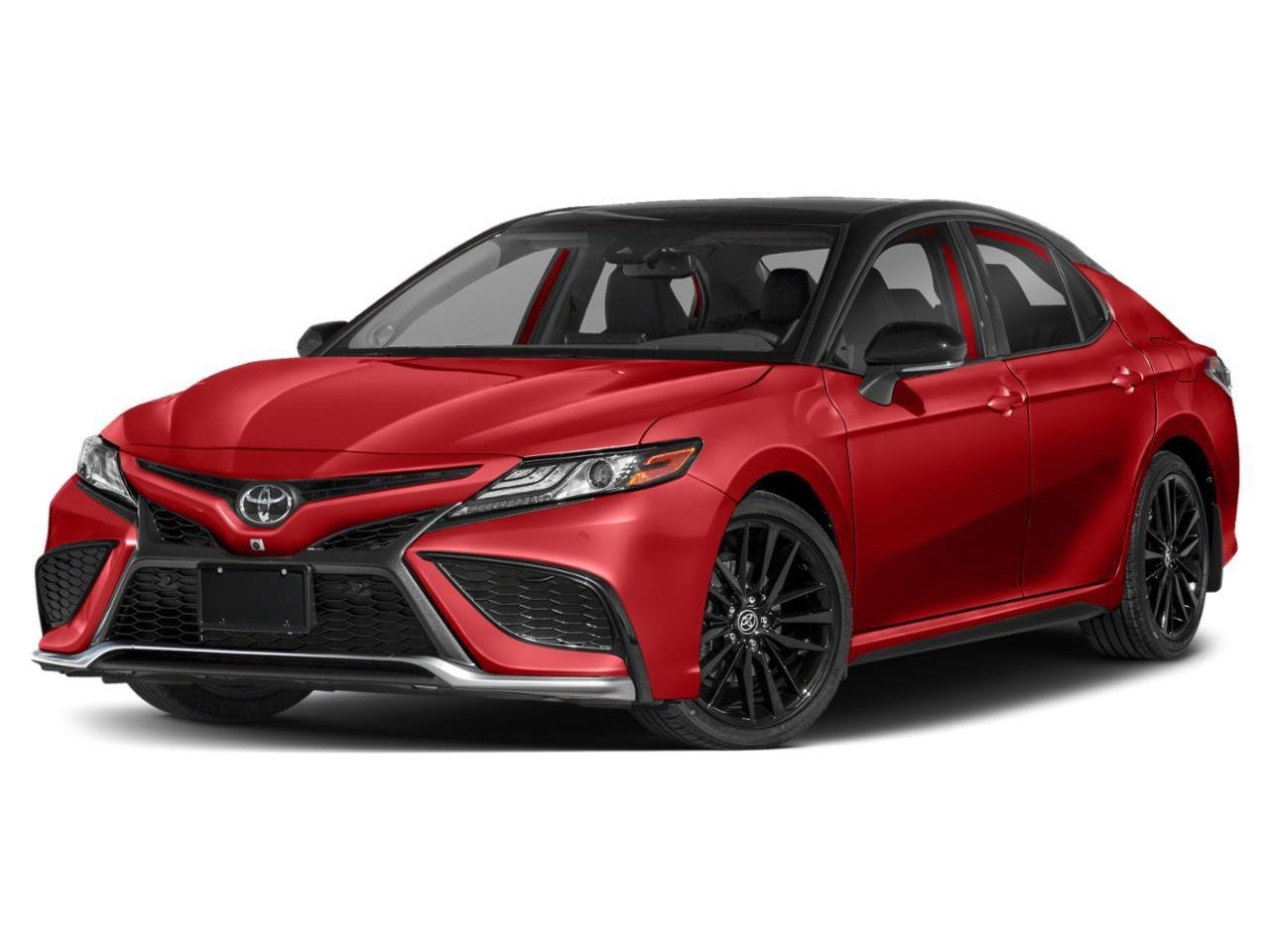 Used 2021 Supersonic Red w/Midnight Black Metallic Roof Toyota XSE image 1