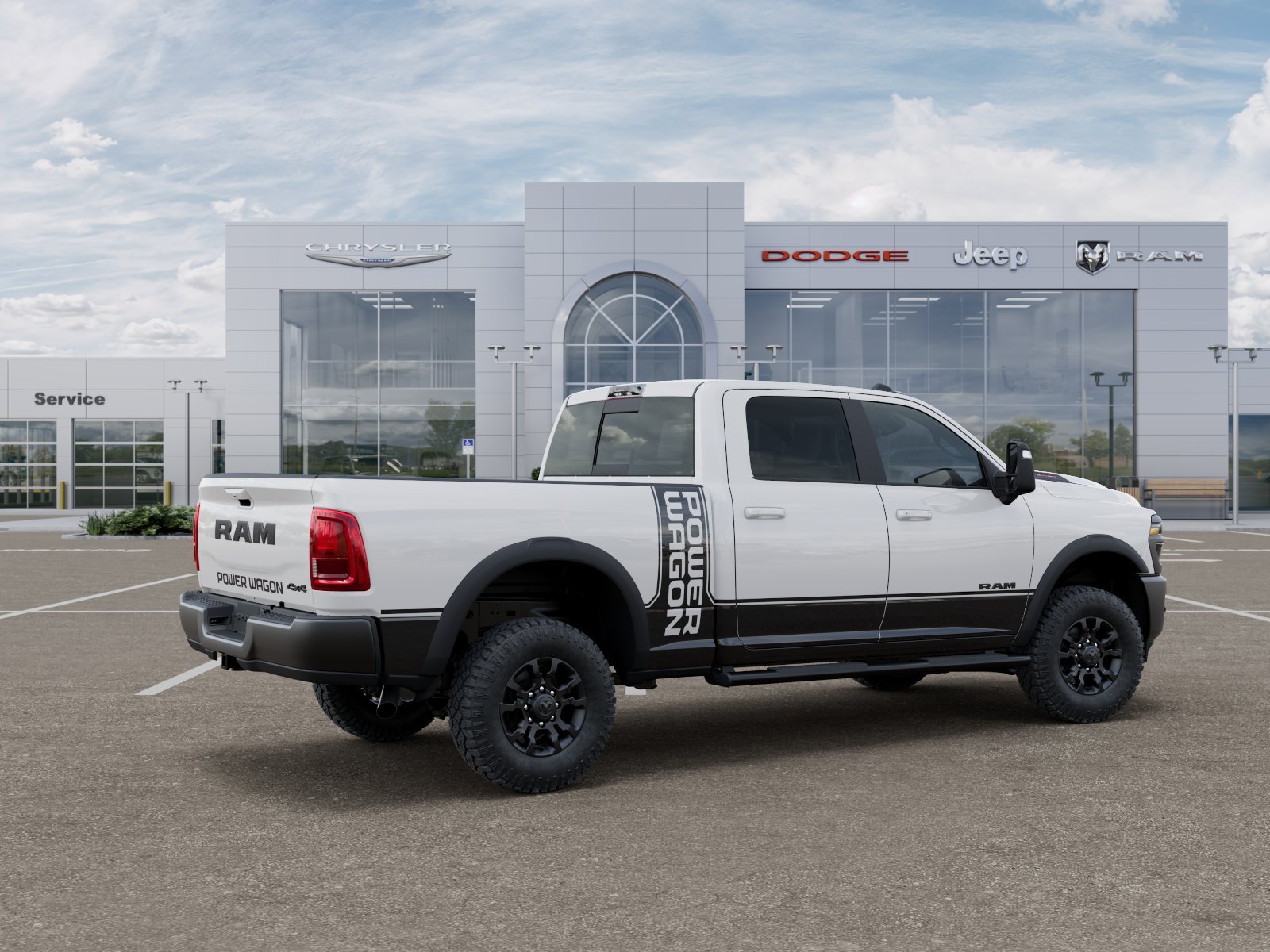 New 2026 Bright White Clear-Coat Exterior Paint RAM Power Wagon image 45
