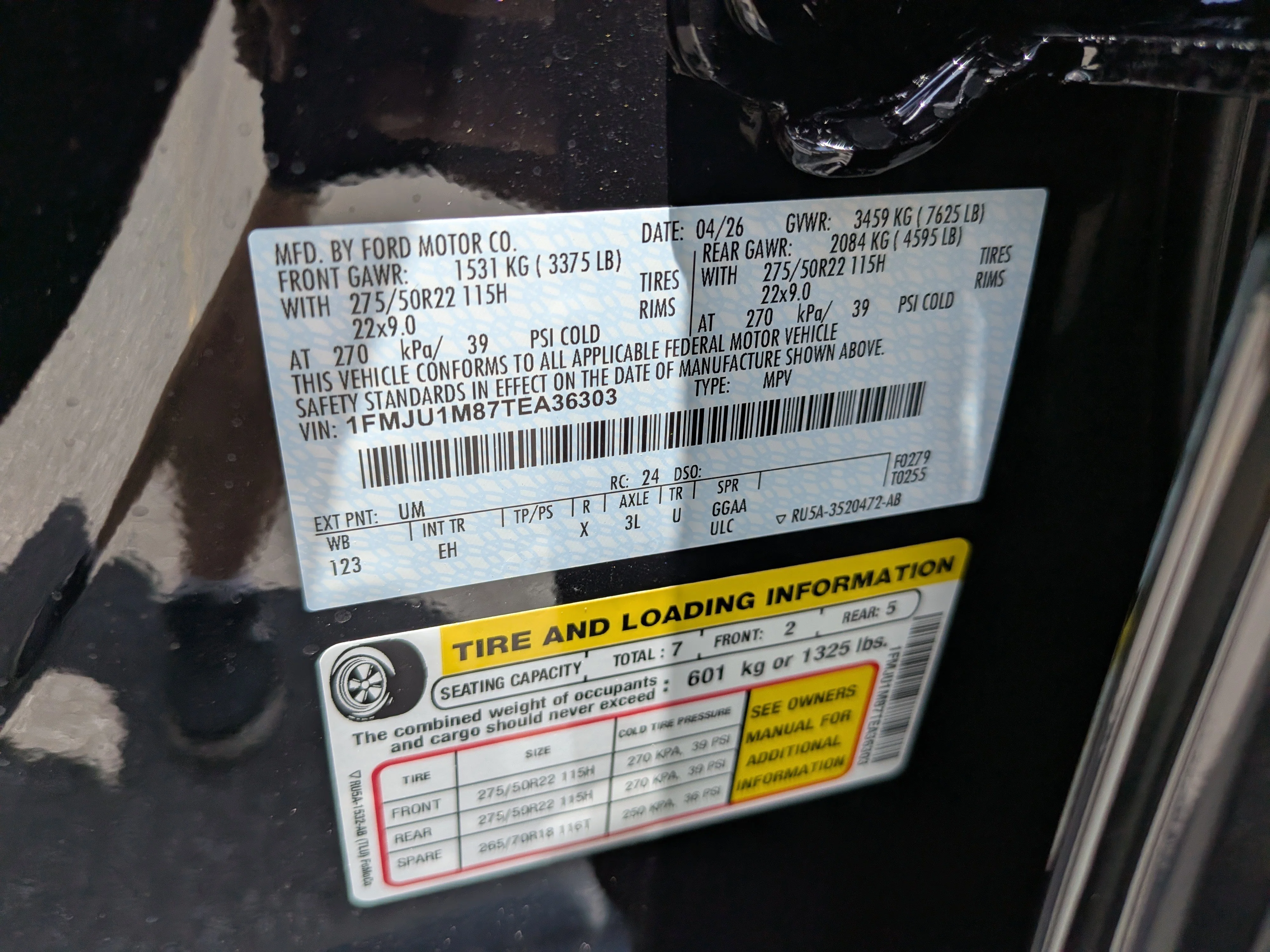 New 2026 Agate Black Metallic Ford Platinum® image 32