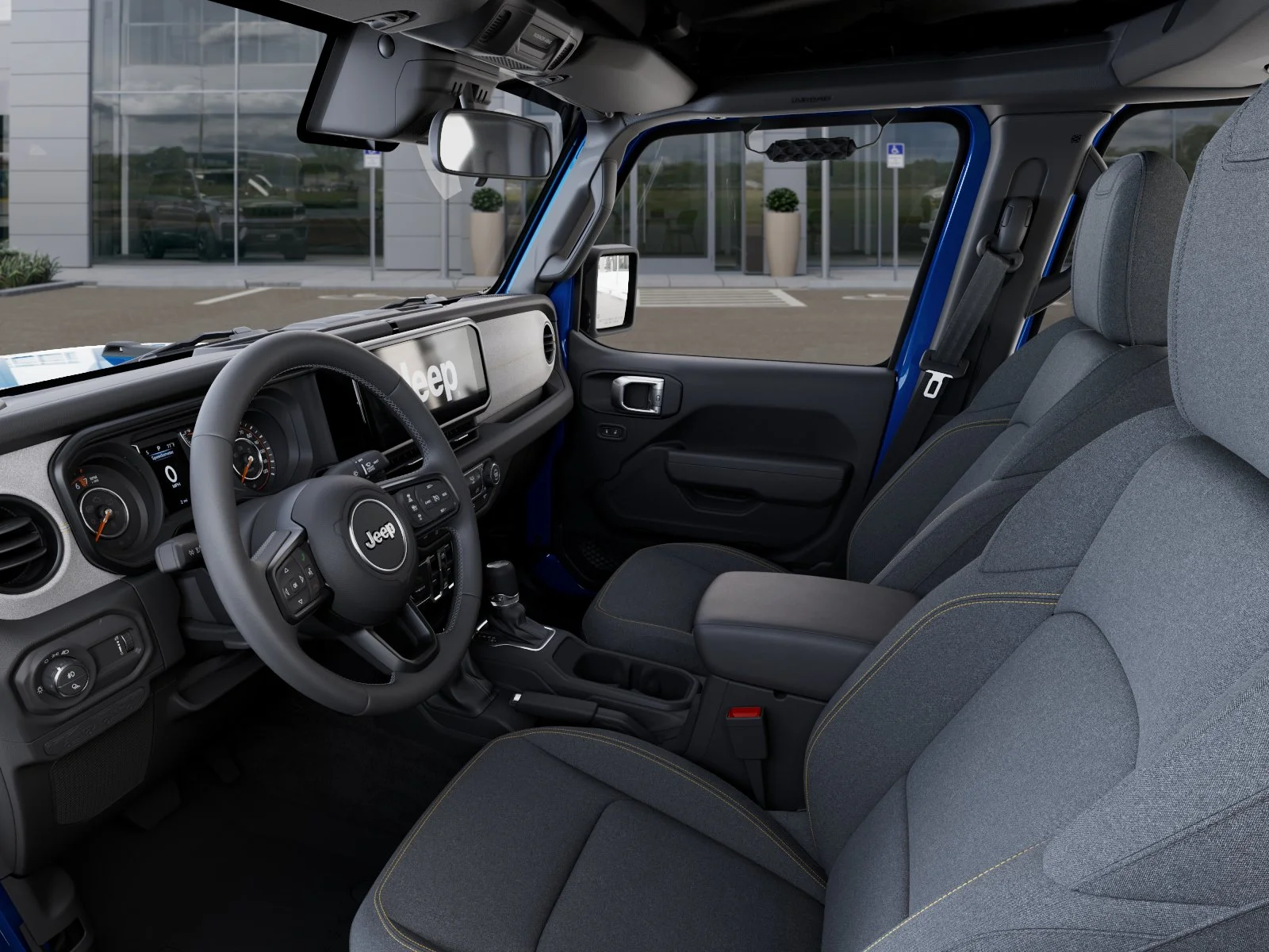 New 2026 Hydro Blue Pearl-Coat Exterior Paint Jeep Sport S image 48