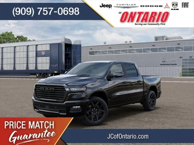 New 2026 Diamond Black Crystal Pearl-Coat Exterior Paint RAM LARAMIE image 1