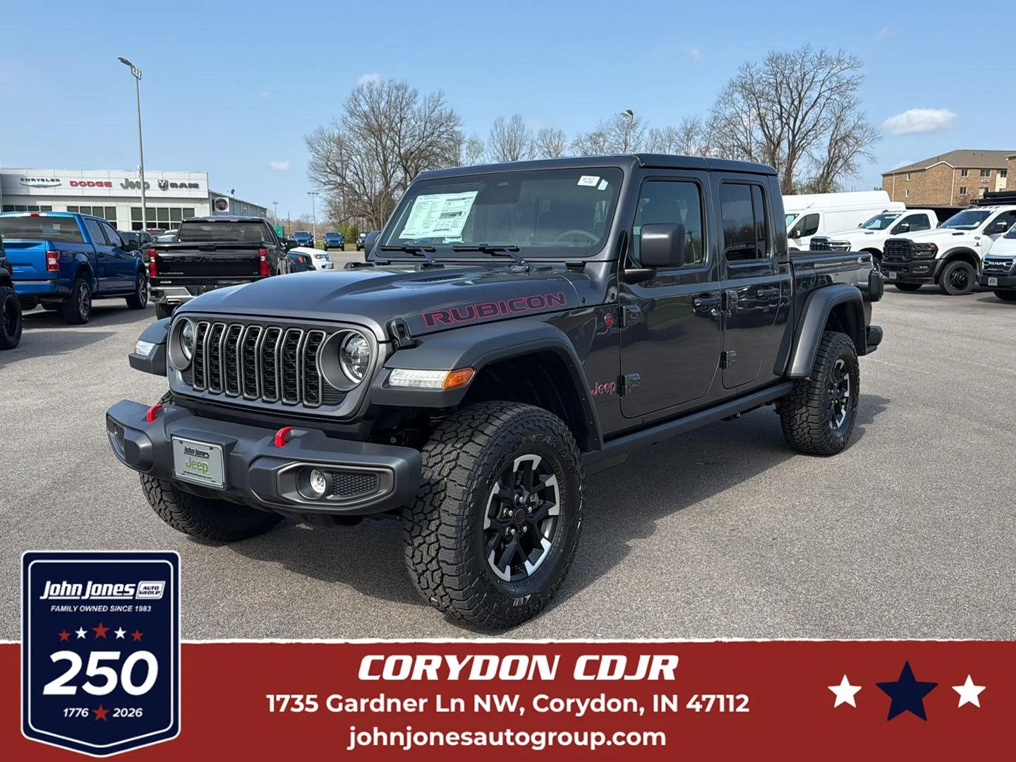 New 2026 Granite Crystal Metallic Clearcoat Jeep Rubicon image 1