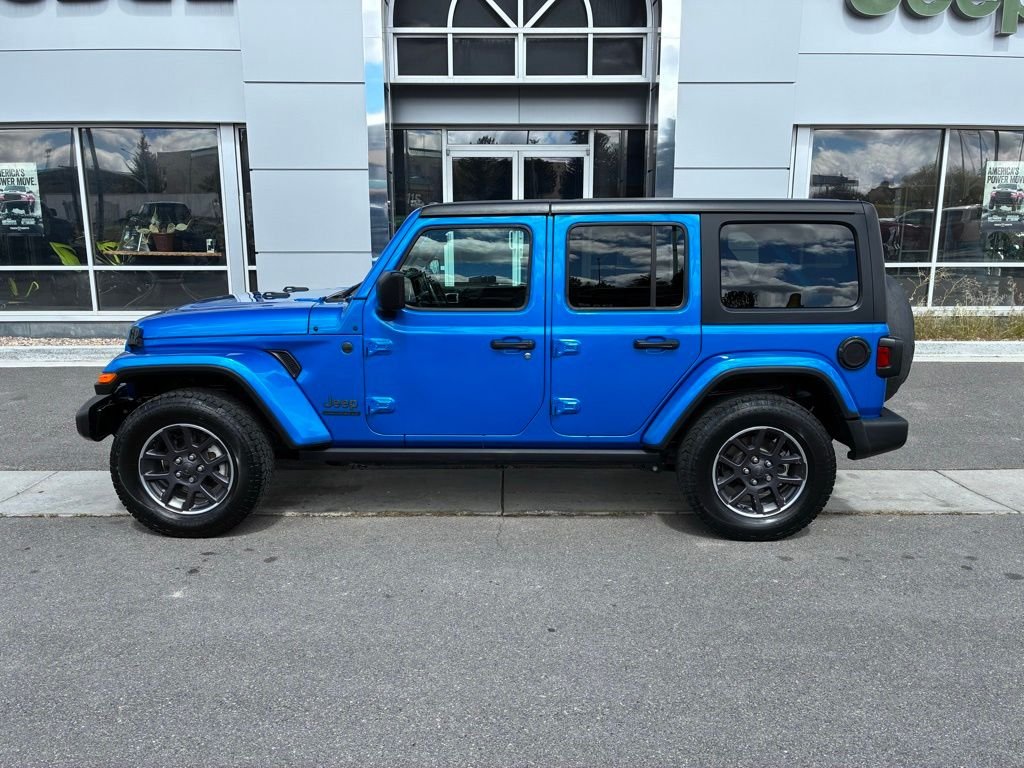Used 2021 Blue Jeep Unlimited Sport S image 3