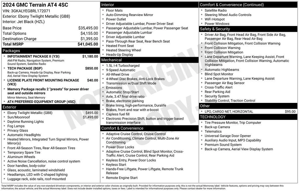 Certified Used 2024 Ebony Twilight Metallic GMC AT4 image 41
