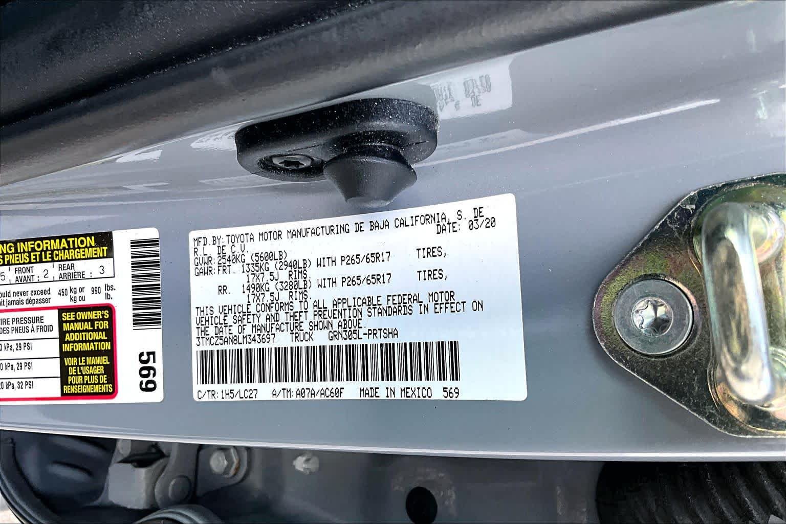 Used 2020 Cement Toyota TRD Sport image 34