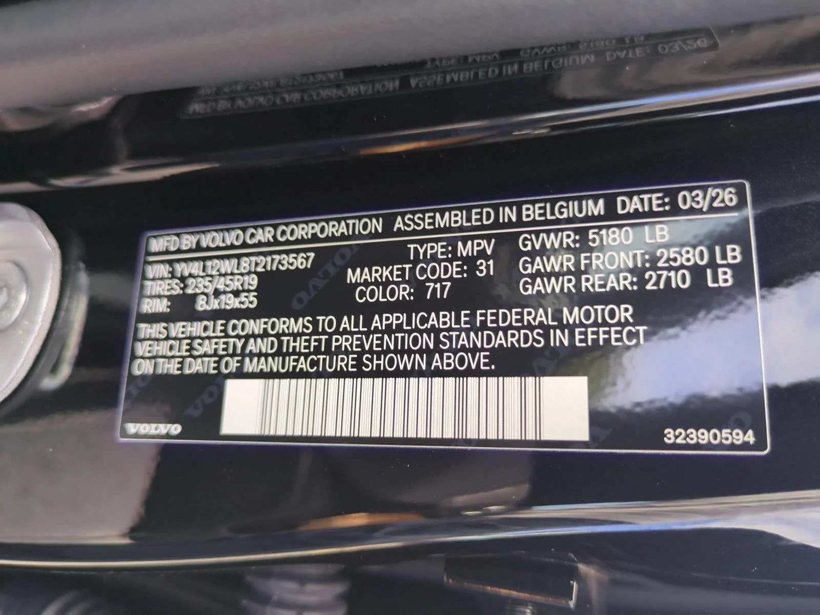 Used 2026 Onyx Black Metallic Volvo Ultra image 42